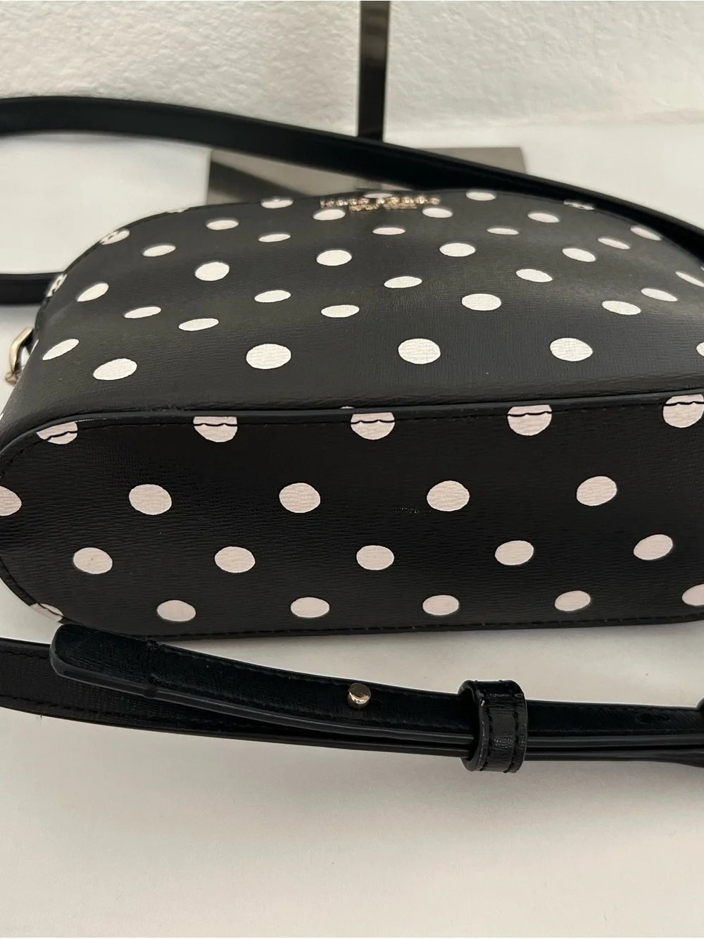 ♠️🤍Kate Spade🤍♠️Black & White  Polka Dot Dome Crossbody Bag & Wallet Set 🖤
